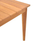 Τραπέζι Ory pakoworld teak ξύλο σε φυσική απόχρωση 160x80x75εκ - Image 5