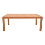 Τραπέζι Vocaly pakoworld teak ξύλο σε φυσική απόχρωση 200x100x75εκ - Image 2