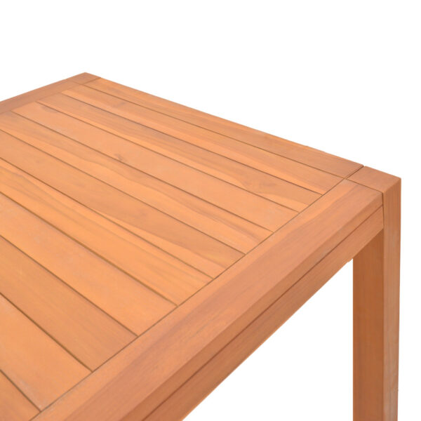Τραπέζι Vocaly pakoworld teak ξύλο σε φυσική απόχρωση 200x100x75εκ - Image 3