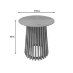 Τραπέζι μπαρ Kenda pakoworld mindi ξύλο σε φυσική απόχρωση Φ60x90εκ - Image 6