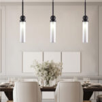 Inlight Κρεμαστό φωτιστικό LED 1xG9 από μαύρο μέταλλο και plexiglass D:49x200cm (4074-Black) - Image 2