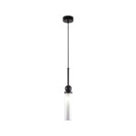 Inlight Κρεμαστό φωτιστικό LED 1xG9 από μαύρο μέταλλο και plexiglass D:49x200cm (4074-Black)