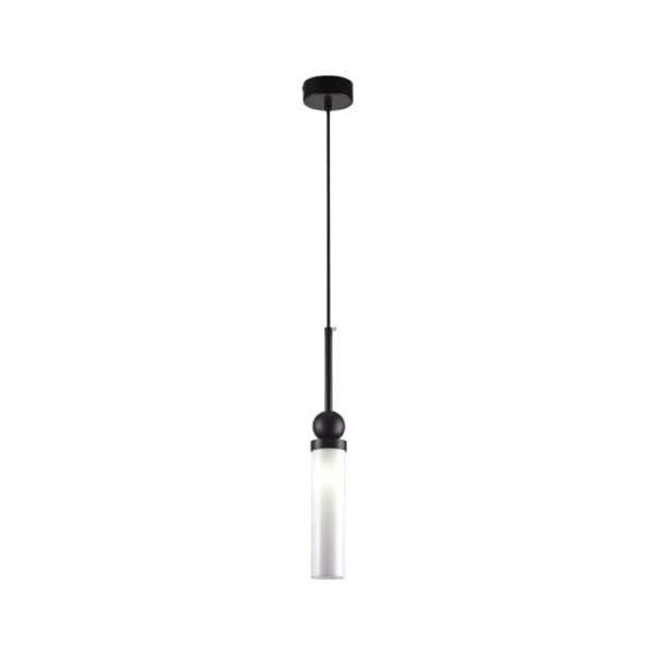 Inlight Κρεμαστό φωτιστικό LED 1xG9 από μαύρο μέταλλο και plexiglass D:49x200cm (4074-Black)