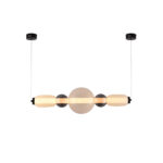 Inlight Κρεμαστό φωτιστικό LED 50W από γυαλί D:80x20cm (4078-Smoky)