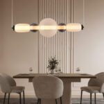 Inlight Κρεμαστό φωτιστικό LED 50W από γυαλί D:80x20cm (4078-Smoky) - Image 3