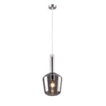 Inlight Κρεμαστό φωτιστικό από φιμέ γυαλί 1XE27 D:18x36cm (4079)