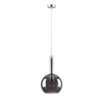 Inlight Κρεμαστό φωτιστικό από φιμέ γυαλί 1XE27 D:20x36cm (4080) - Image 2