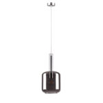 Inlight Κρεμαστό φωτιστικό από φιμέ γυαλί 1XE27 D:18x36cm (4081) - Image 2