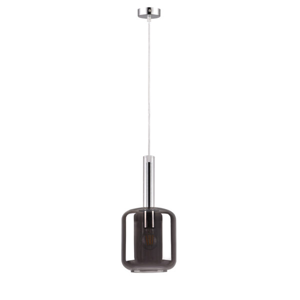 Inlight Κρεμαστό φωτιστικό από φιμέ γυαλί 1XE27 D:18x36cm (4081) - Image 2