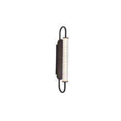 Inlight Επιτοίχιο φωτιστικό LED 12W 3CCT σε μαύρη απόχρωση απο μέταλλο και ακρυλικό D:12x50cm (43056-Black)