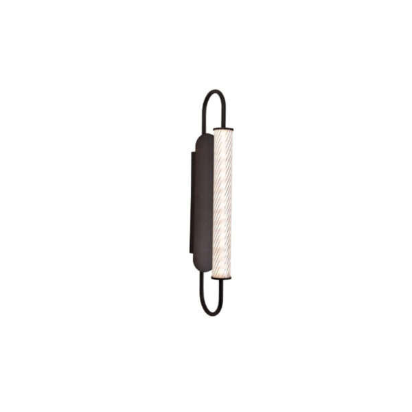 Inlight Επιτοίχιο φωτιστικό LED 12W 3CCT σε μαύρη απόχρωση απο μέταλλο και ακρυλικό D:12x50cm (43056-Black)
