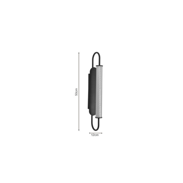InLight Επιτοίχιο φωτιστικό LED 12W 3CCT σε χρυσαφί απόχρωση απο μέταλλο και ακρυλικό  D:12x50cm (43056-Golden) - Image 2