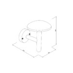 it-Lighting Keowee LED 12W 3CCT Outdoor Wall Lamp Black D:180 x 210 x 240 mm (80205210) - Image 2