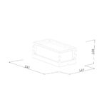it-Lighting Zar Outdoor Wall Lamp Black 1xE27 D:100x145x245mm (80205614) - Image 2