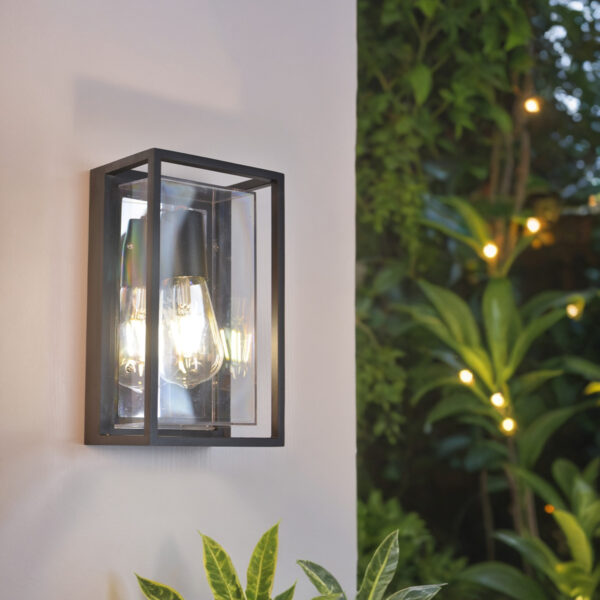 it-Lighting Zar Outdoor Wall Lamp Black 1xE27 D:100x145x245mm (80205614) - Image 3