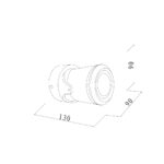 it-Lighting Crescent 1xGU10 Outdoor Spot White D:90x90x130mm (80206024) - Image 2