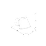 it-Lighting Canyon 1xGU10 Outdoor Wall Lamp Black D:100x105x135mm (80206214) - Image 2