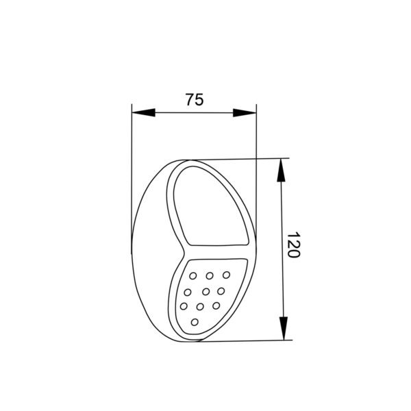 8W 2700K | 6500K Solar Outdoor Wall Lamp Black D:120x75x41mm (80206810S)