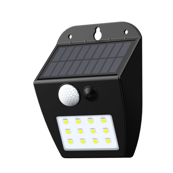 it-Lighting Meribel LED 2W 3000K  Solar Outdoor Wall Lamp Black D:130x10x50mm (80207011S) - Image 3