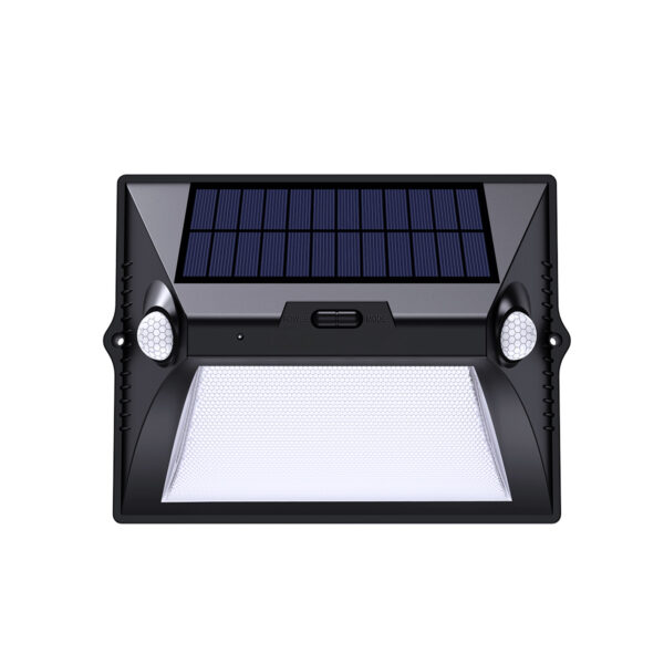 it-Lighting Teal LED 10W Solar Outdoor Wall Lamp Black D:255 x 181mm (80207111S) - Image 2