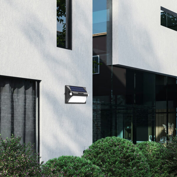 it-Lighting Teal LED 10W Solar Outdoor Wall Lamp Black D:255 x 181mm (80207111S) - Image 4