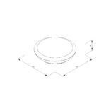 it-Lighting Champlain 1xE27 Outdoor Ceiling Light Anthracite D:90x285x285mm (80300844) - Image 2