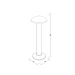 it-Lighting Keowee LED 12W 3CCT Outdoor Stand Light Black D:180 x 180 x 600 mm (80400510) - Image 2