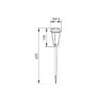 it-Lighting Lobella  -LED 1W 3000K Outdoor Spike Light in Black Color (80600411S) - Image 2