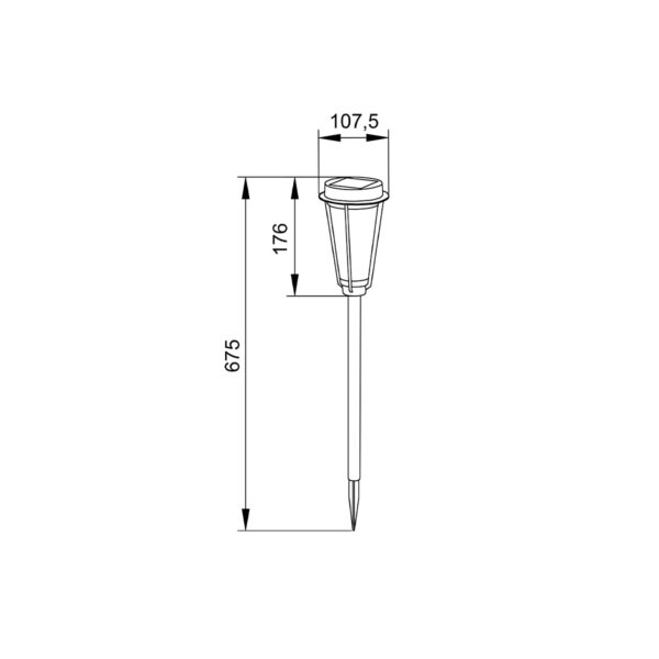 it-Lighting Lobella  -LED 1W 3000K Outdoor Spike Light in Black Color (80600411S) - Image 2