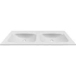 Νιπτήρας επίπλου διπλός ANIM 120 White BDVIV122WH46 KARAG 120