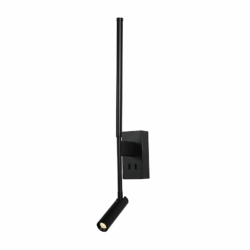ΕΠΙΤΟΙΧΟ Φ/Σ LED 5W + COB 3W 700LM 3000K IP20  ΜΑΥΡΟ ΑΛΟΥΜΙΝΙΟ + ΑΚΡΥΛΙΚΟ CONCERTO