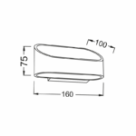 ΛΕΥΚΗ ΑΠΛΙΚΑ LED UP-DOWN 1X3W 230V 3000K 25000hrs NEPHELE - Image 2