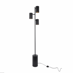ΔΑΠΕΔΟΥ ΜΑΥΡΟ ΜΕΤΑΛΛΟ D15*H165cm 3ΧΕ27 KENNETH
