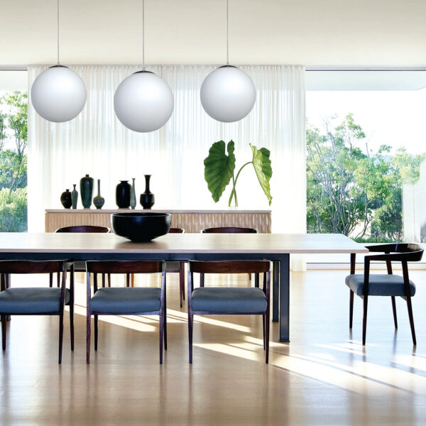 InLight Κρεμαστό φωτιστικό από λευκή οπαλίνα 1XE27 D:40cm (4253-Β) - Image 2