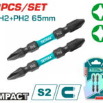 TOTAL ΕΠΑΓΓ. ΜΥΤΕΣ ΜΑΓΝΗΤΙΚΕΣ ΜΑΥΡΕΣ ΔΙΠΛΕΣ ΡH2+PH2 65mm 2ΤΕΜ (TACIM72PH265)