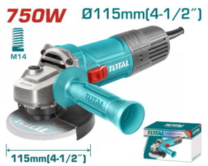 TOTAL ΕΠΑΓΓ. ΓΩΝΙΑΚΟΣ ΛΕΙΑΝΤΗΡΑΣ 750W - 115mm (TG10711556)