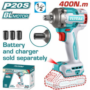 TOTAL ΕΠΑΓΓ. ΜΠΟΥΛΟΝΟΚΛΕΙΔΟ ΜΠΑΤ. Li-ion 20V / 400Nm ΧΩΡΙΣ ΜΠΑΤΑΡΙΑ & ΦΟΡΤΙΣΤΗ (TIWLI20401)