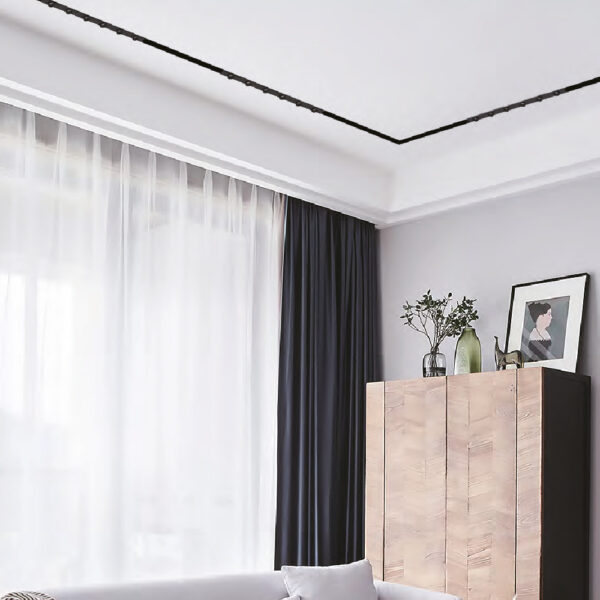 Inlight Γραμμικό φωτιστικό LED 6W 3000K για μαγνητική Mini ράγα σε μαύρη απόχρωση D:30cmx1,6cm (TMM0011-Black) - Image 3