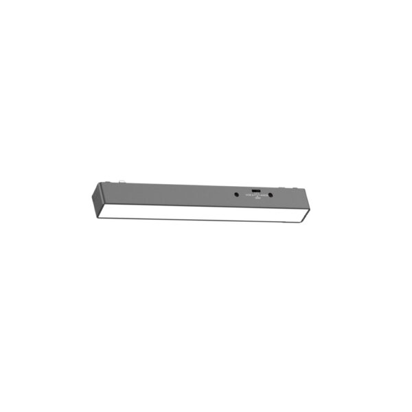 Inlight Γραμμικό φωτιστικό LED 7W 3CCT για Ultra Thin ράγα σε μαύρη απόχρωση D:23X2