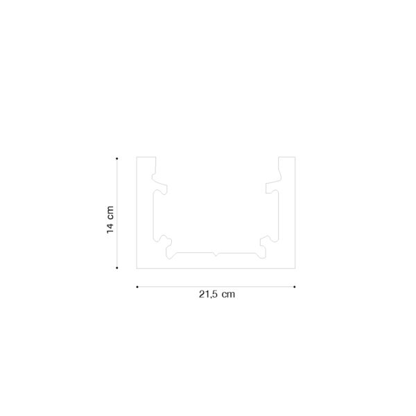 Inlight Mini μαγνητική ράγα σε μαύρη απόχρωση D:2m (TRM0010-Black) - Image 2
