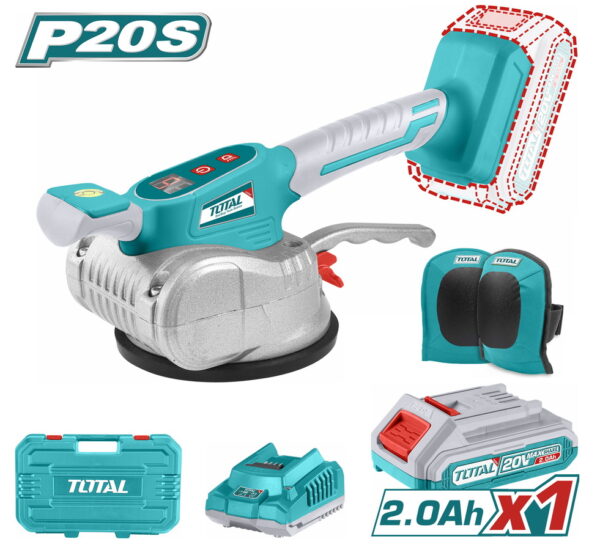 TOTAL ΔΟΝΗΤΙΚΟ ΠΛΑΚΙΔΙΩΝ ΜΠΑΤ. Li-ion 20V / 2Ah / 1 ΜΠΑΤΑΡΙΑ (TTVLI20101)