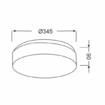ΠΛΑΦΟΝΙΕΡΑ ΛΕΥΚΟ ΓΥΑΛΙ 2x40W Φ34 PARFAIT - Image 2