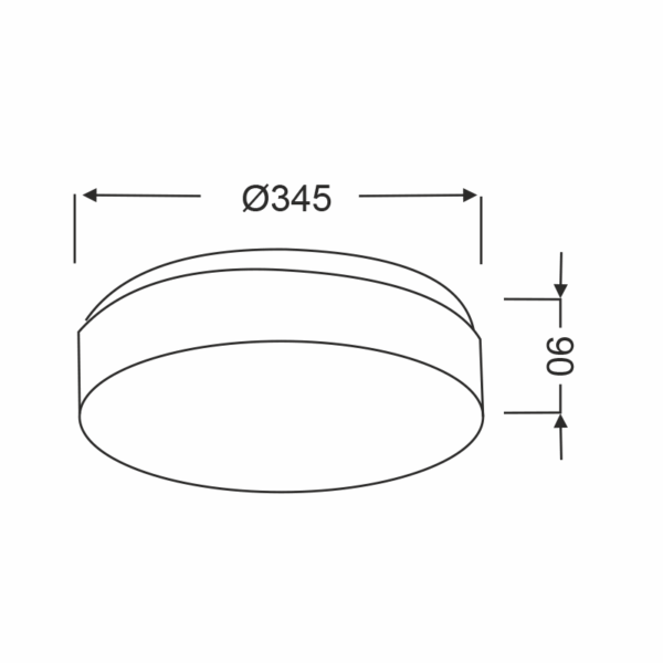 ΠΛΑΦΟΝΙΕΡΑ ΛΕΥΚΟ ΓΥΑΛΙ 2x40W Φ34 PARFAIT - Image 2