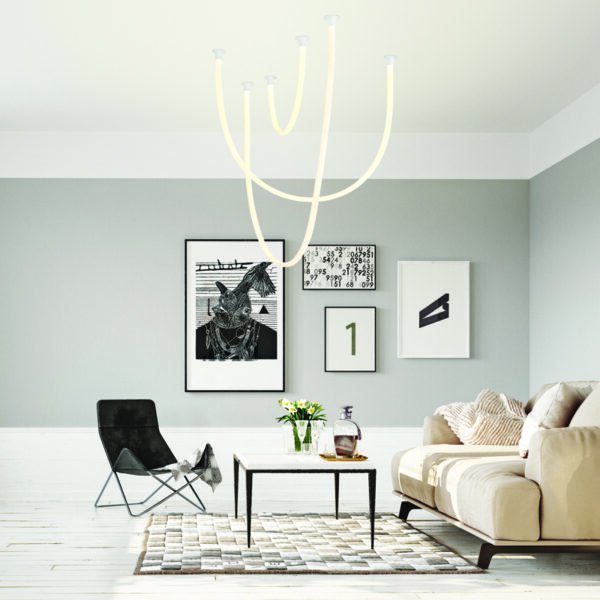 ΚΡΕΜΑΣΤΟ Φ/Σ LED 60W 3000K 4000LM JUNGLE  ΛΕΥΚΟ ΣΙΛΙΚΟΝΗ IP20 L240Χ170Χ100CM - Image 4