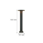 it-Lighting Geneva LED 8W 3CCT Outdoor Stand Light Black D:50cmx15.1cm (80400140) - Image 2