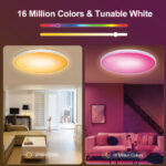 InLight Πλαφονιέρα οροφής LED 48W RGBW (with controller) D:37.5cm (42029) - Image 7