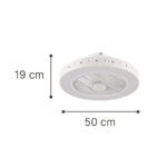 it-Lighting Almanor 36W 3CCT LED Fan Light in White Color (101000410) - Image 2