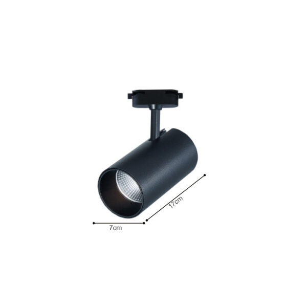 InLight Σποτ 10W μονοφασικής ράγας σε μαύρο χρώμα (T1-05400-Black) - Image 2