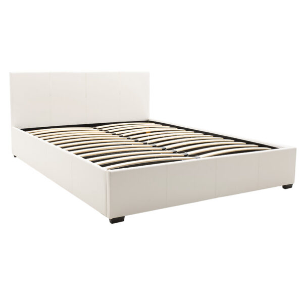 Κρεβάτι Norse pakoworld  pu λευκό με αποθηκευτικό χώρο 160x200εκ - Image 4
