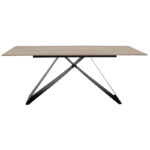 Τραπέζι Sabrina pakoworld sintered stone sonoma-μαύρο 180x90x75εκ - Image 3
